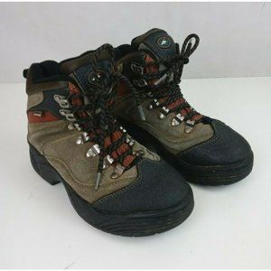 Bass Pro Shop Red Head Bone Dry Waterproof Leather Ankle Boots Kids Size 3.5 M